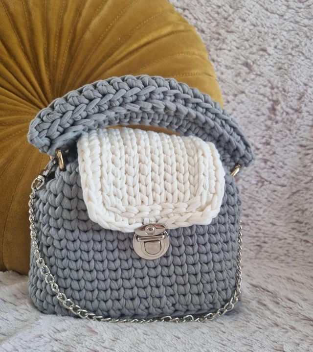 Sac à main gris Alima