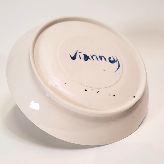 Assiette porcelaine "CHANCE"