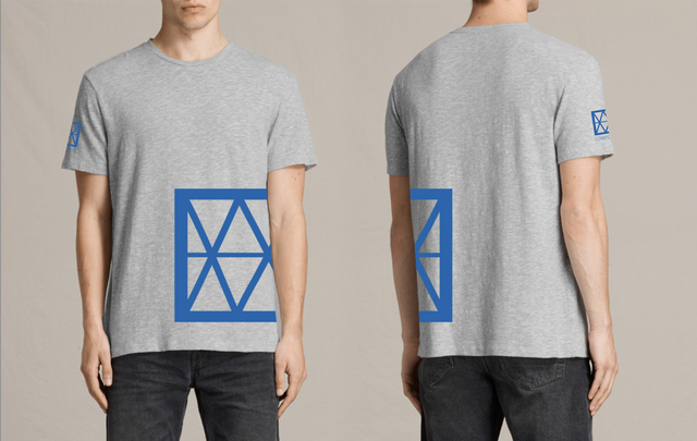 T-shirt Cinza - Lado