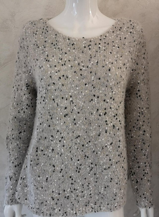 Pull manche longue avec col rond 