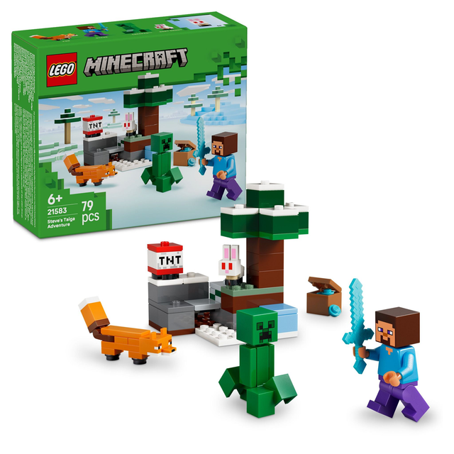 LEGO 21583 Minecraft Steves Abenteuer in der Taiga