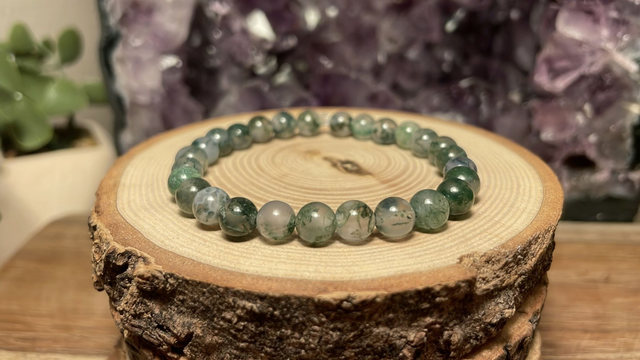 Bracelet AGATE MOUSSE 6mm