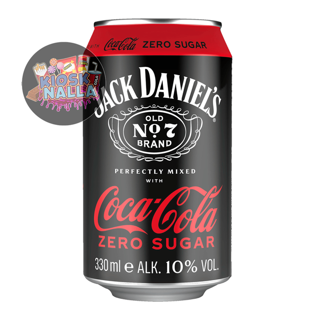 Jack Daniels' mixed with Coca-Cola Zero Sugar 0,33l