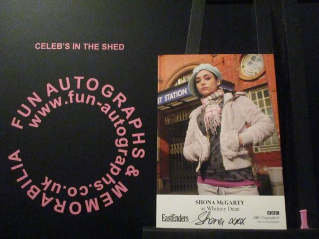 Shona McGarty (Whitney Dean) Authentic Autographed EastEnders 6x4 Cast Card (1)