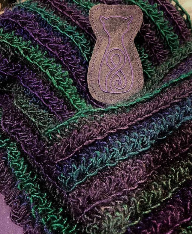 Celtic Cat Cowl and Brooch