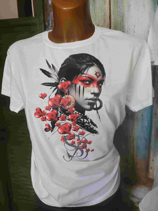 T-SHIRT FEMME BLANC SAMUEL B (A116)