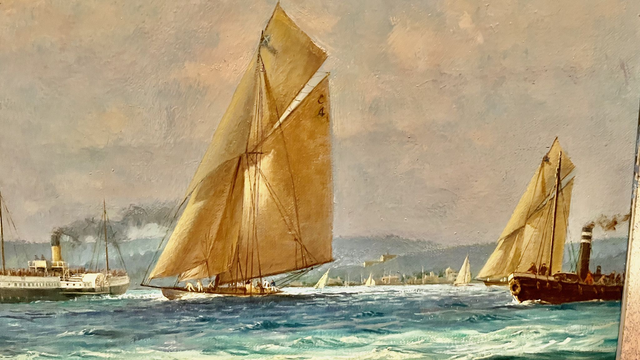 S. Francis Smitheman (1927–2016) – „Mariquita, Octavia and Noroda racing in the Solent, 7th August, 1911“