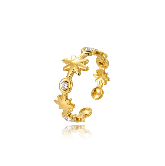 Bague étoiles et strass