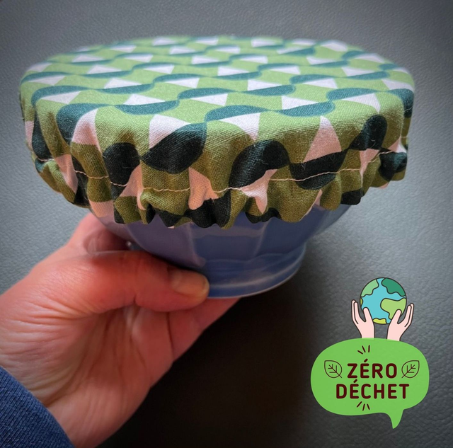 Petit couvre-plat lavable réutilisable