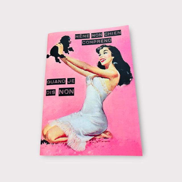 Grand carnet Même mon chien comprend quand je dis non