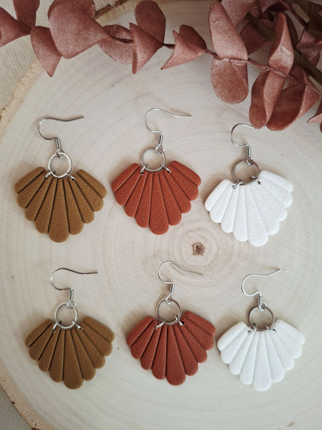 Boucles d'oreilles Clarisse - unies argentées