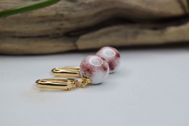 DORMEUSES OEIL DE GNOME MONTURE OR