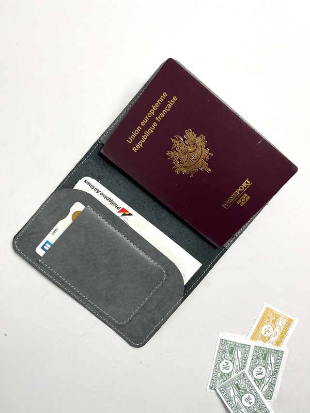 Protège-passeport livret cuir LE VOYAGEUR