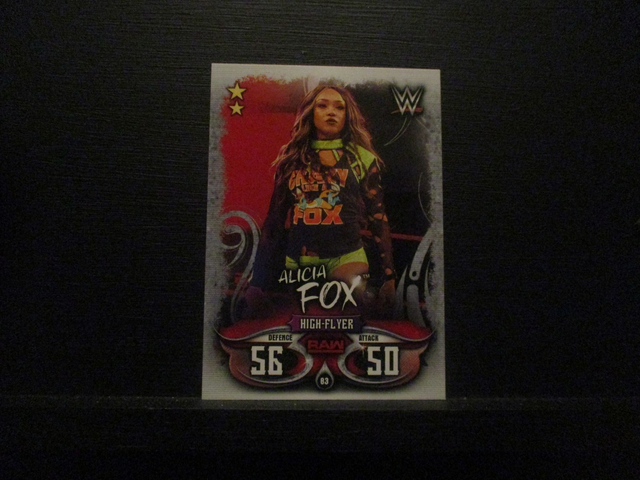 Alicia Fox - Raw Slam Attax Live Original Trading Card #83