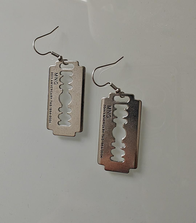 Cut up earrings