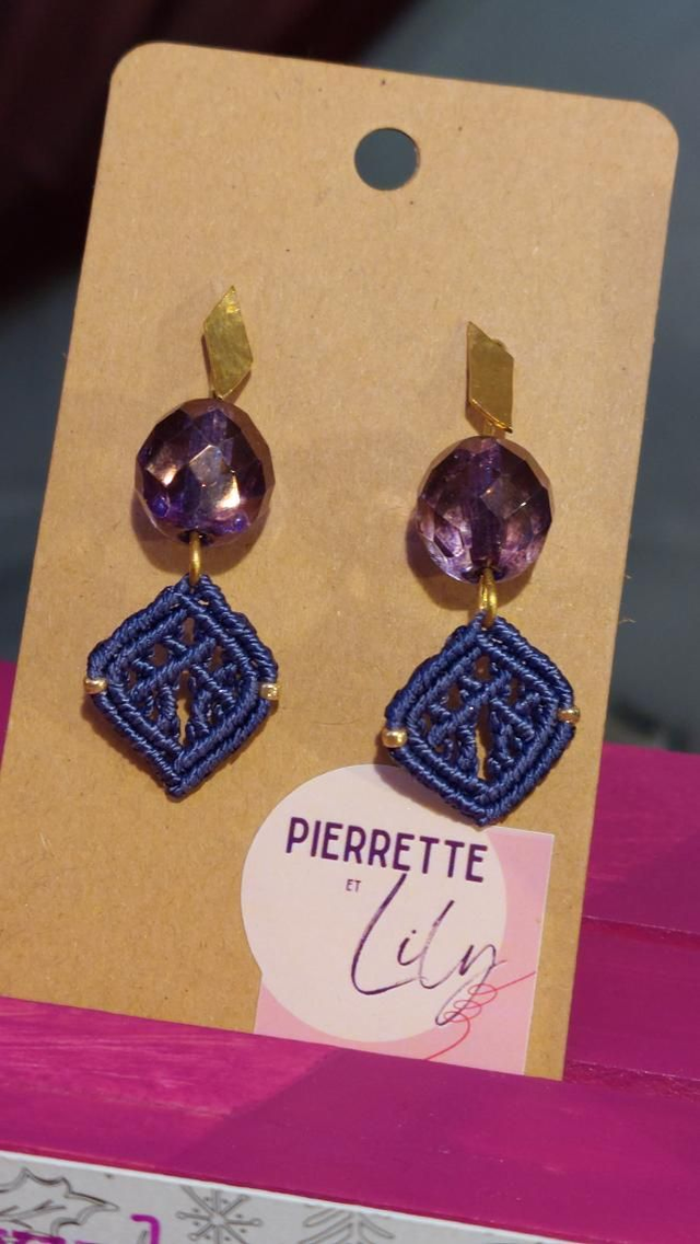 Boucles d'oreilles boules à facettes 