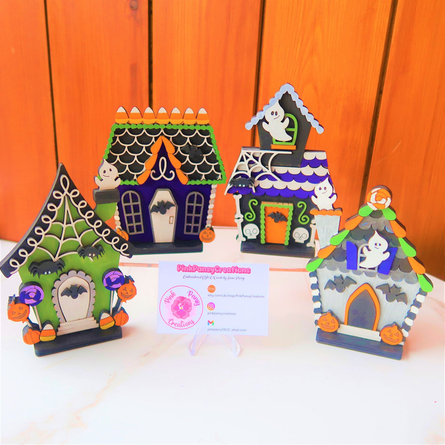 Halloween Haunted House Shelf Sitter