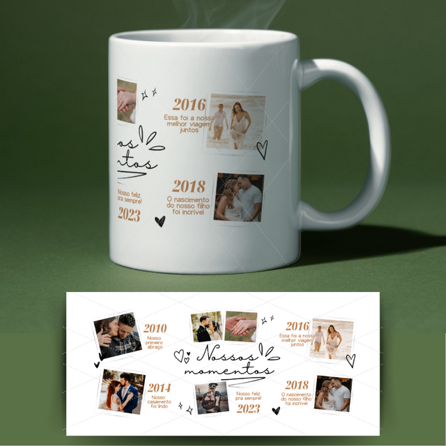 Caneca dia dos namorados - Nossos momentos