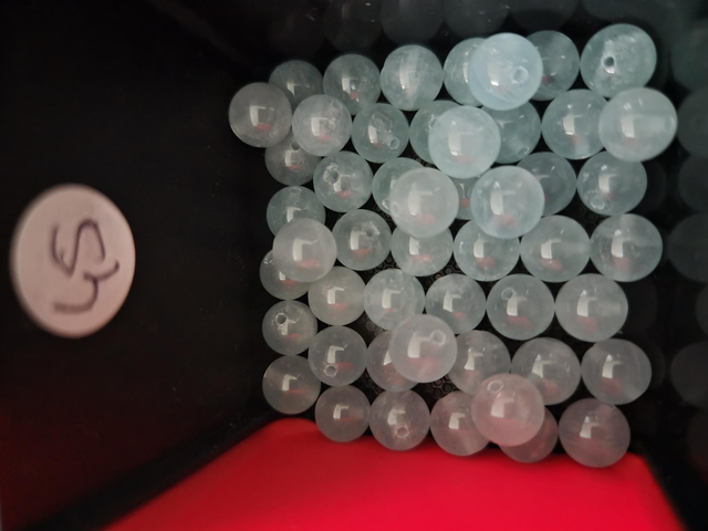 Aigue-marine bracelet 8 mm.