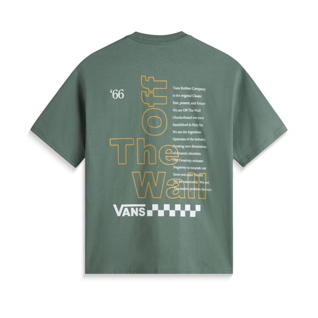 61505629 - T-shirt Vans Posted- stile urban- cotone traspirante- logo serigrafato schiena