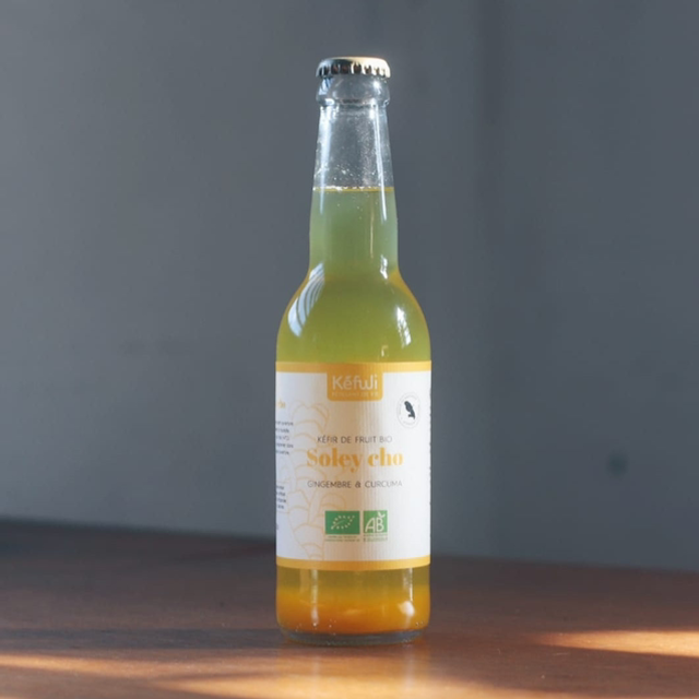 Kéfir gingembre curcuma bio 33 cl