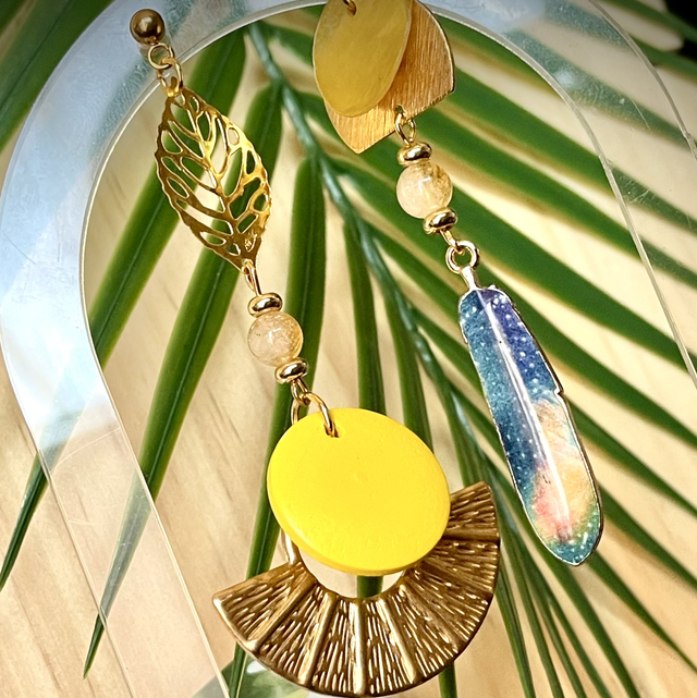 Boucles Nana Citrine Chauffée 