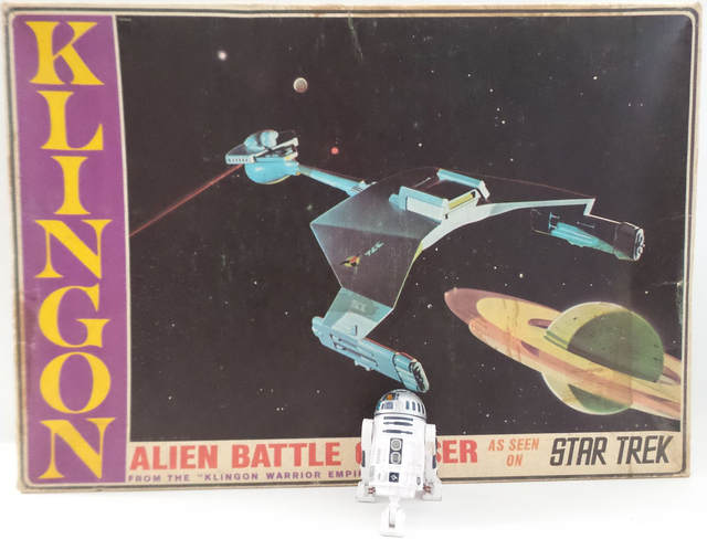 Klingon Battle Cruiser model kit made by Aurora circa 1972