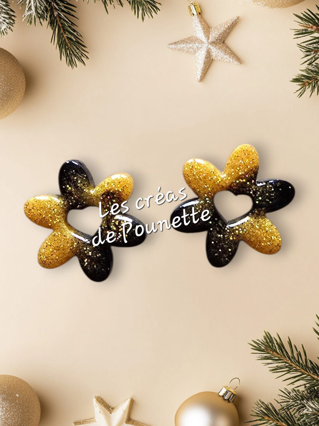 Les pampilles noir et or