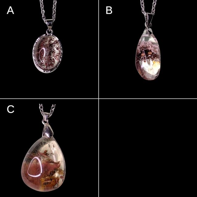 Pendentif quartz lodolite 