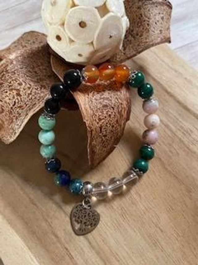 Bracelet &quot;Chemin de Vie&quot; sur fil élastique