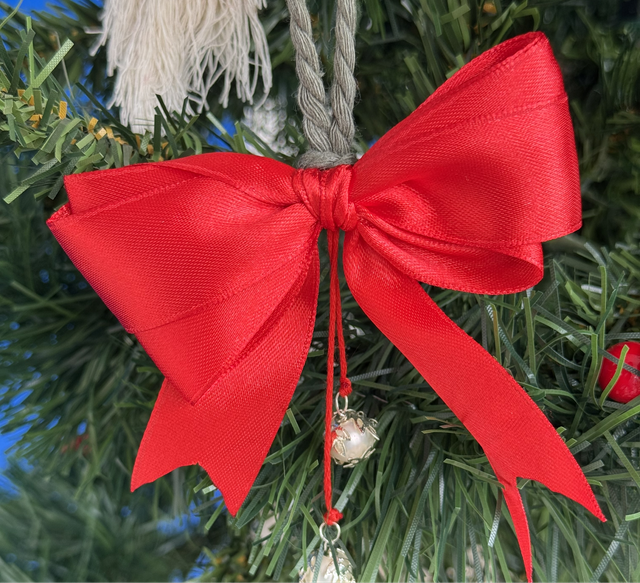 Nœud rouge bijoux 