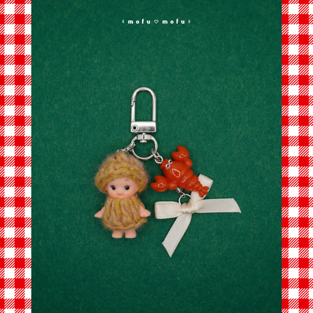 🦞 mini kewpie charm 🦞
