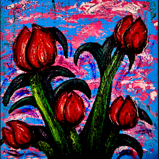 Imagined Tulips Fine Art Print