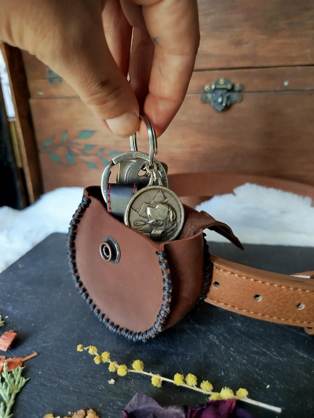 Pochette de ceinture Marron