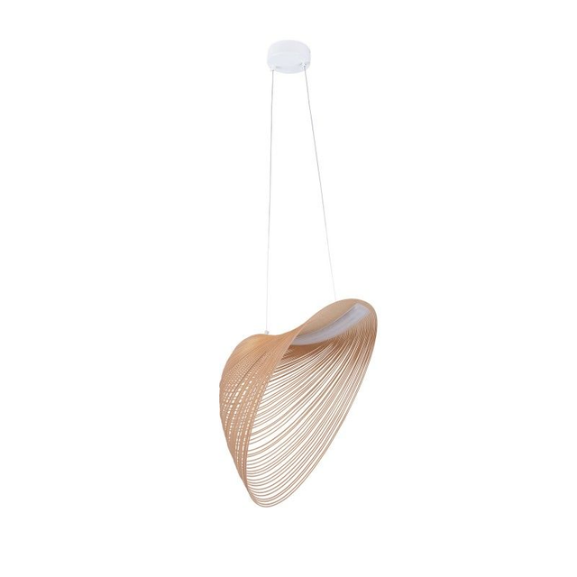 Suspension design en bois "Boga 60" - 24W - ø 60cm
