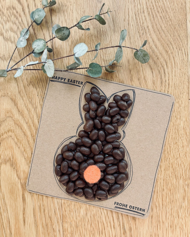 Kaffeebohnen-Osterhase