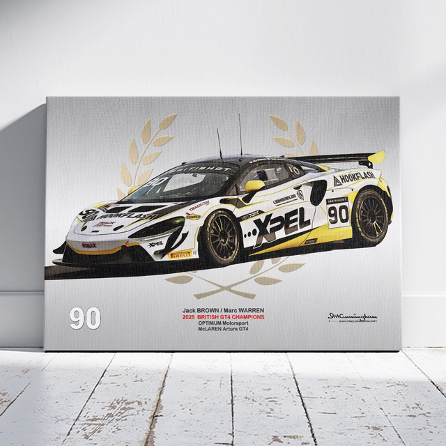 C251004 McLaren Artura GT4 British GT Champions 2025 Optimum Motorsport Jack Brown Marc Warren #60 