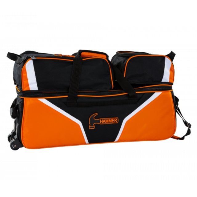 3-Ball Bowling Tasche - Hammer - DELUXE TRIPLE TOTE - Orange