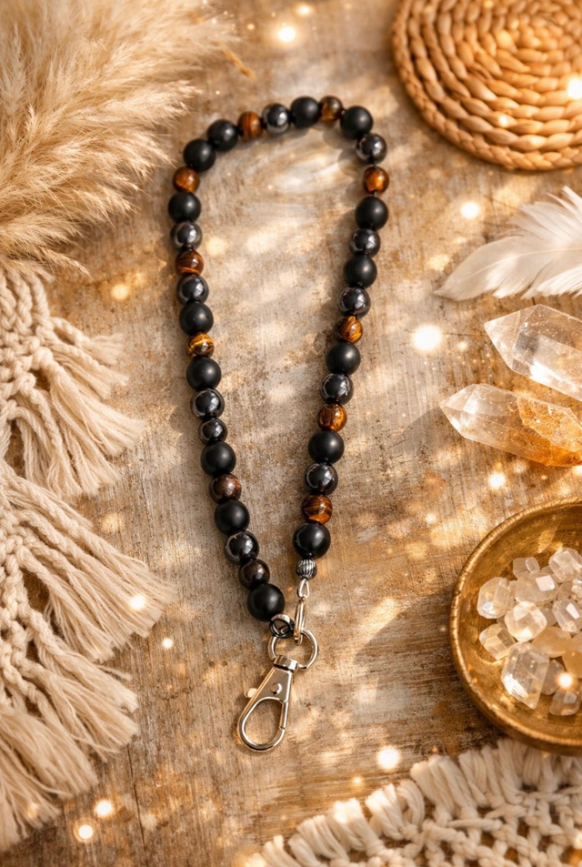 Oeil du tigre- obsidienne-hématite