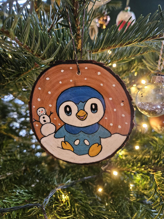 Wooden ornament ''Piplup''