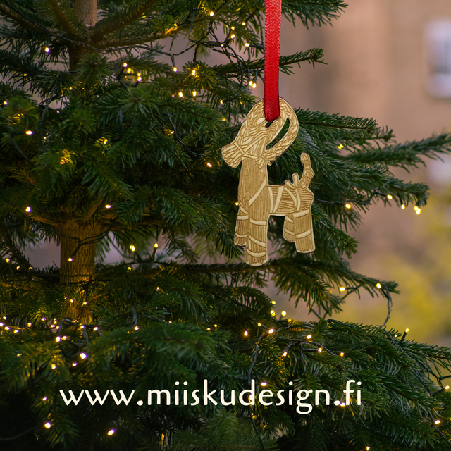 Olkipukki joulukoriste