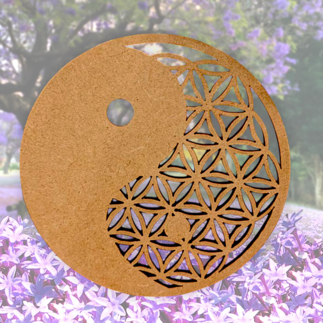 Plaque en bois &quot;Yin &amp; yang&quot;