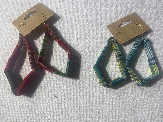 Boucles d'oreille losange