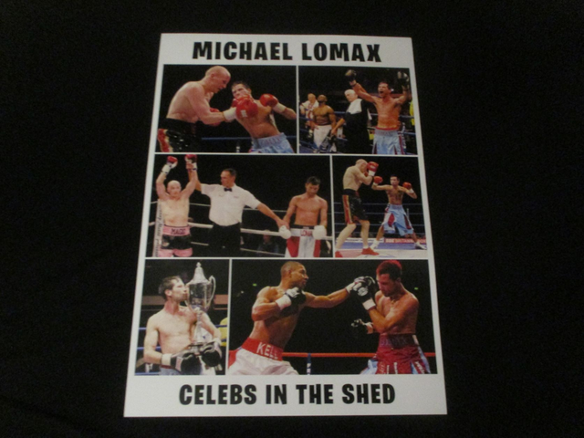 Michael Lomax Boxing Scenes A3 Poster (Black &amp; White Logo)