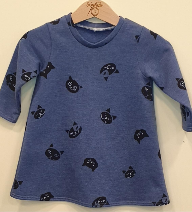 4-6 months Long sleeved sweat shirt style dress