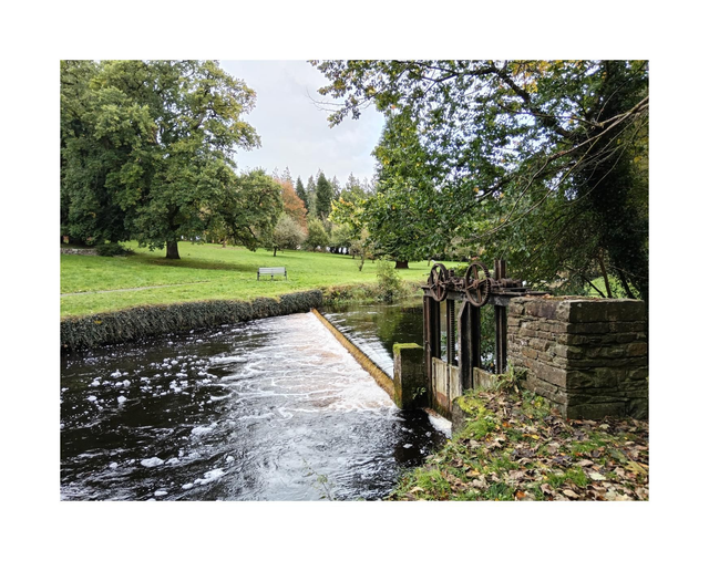 The Old Weir, The Demense, Castlerea, County Roscommon. 5" x 7 " Blank Greeting card with envelope. includes postage to all of Ireland.

