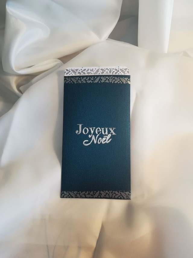 Enveloppe cadeau Bonhomme de neige-Bleu