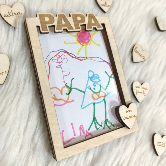 Cadre dessin/photo aimanté- PAPA
