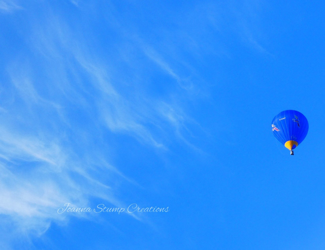 Photographic Open Edition Canvas Panel Print, from my "Up High" collection, "Up in the Blue". With a beautiful blue balloon.