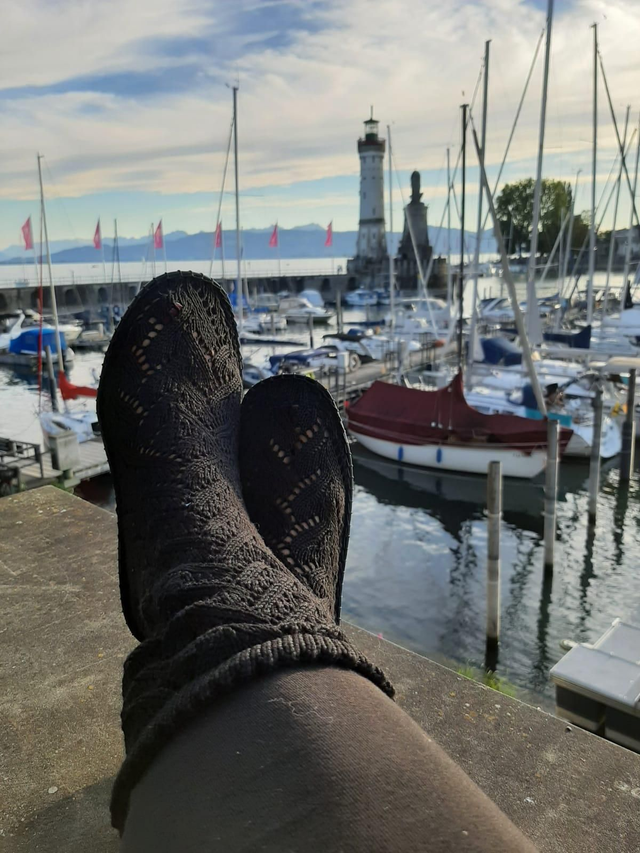 Barfuß Strickstiefel 